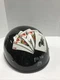 Fulmer AF-81 DOT Half Shell Black w/ Cards Motorcycle Helmet Size XL Royal Flush