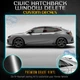 Fit 17-20 Honda Civic Hatchback Window Trim Chrome Blackout Kit - Glossy Black