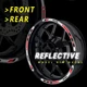 SH19 Red Reflective Wheel Sticker Tape For Ducati 1299 Panigale 2015-2019