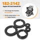 For Polaris 400 400L Complete Engine Oil Seal Rebuild Kit 182-2142,82114,822124