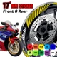 AA02 17 inch Wheel Rim Sticker Stripe For Kawasaki Z800 13-18 15 16 17