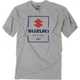 Factory Effex Suzuki Victory T-Shirt - Heather Gray - Medium 26-87402