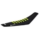 2023-2024 Husqvarna 125-450 FC TC Seat Cover ALL BLACK/ NEON YELLOW RIB 329 LOGO