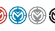 Moose Racing 4320-2532 Moose Icon Decals - 4pk