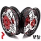 KKE 3.5/4.25" Supermoto Wheels Rims Fit Honda Honda CRF450L CRF450X CRF450RL Red