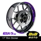 PURPLE AA01 17" Wheel Rim Decals Sticker Inner For Suzuki GSXS 750 15-20 18 19