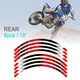 21" 18" A01B Stripe Dirt Bike Wheel Stickers For Kawasaki KLX 140G 17-20 19 18