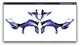 Fits Yamaha YFZ 450R 450X 09-13 graphic decal kit stickers 450r 2009 to 2013