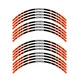 P02B For Kawasaki Ninja 650R 2006-2021 Orange Bike Decal Rim Sticker 20 19 18 17