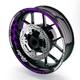 Purple Grid Vinyl Wheel Rim Stickers For Honda CBR650F 14 15 16 17 18