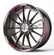 Ducati Panigale Motorcycle Wheel Decals Rim Stickers 899 959 1199 1299 BLACK RED