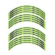 Green WILD Wheel Sticker 17 inch Rim For Kawasaki Ninja 650R 17 18 19 20 21