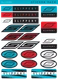SLIPPERY 4320-2453 Decals Sticker Pack - Custom Slippery Decal Sheet