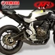 2015 - 2025 YAMAHA FZ-07 MT-07 XSR700 M4 BLACK FULL EXHAUST SYSTEM RM1 MUFFLER