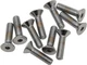 Drag Specialties 1/4X20X3/4 Chrome Flat Head  -  DS192359