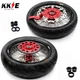 KKE 17*3.5/4.25" Supermoto Wheels Tires for Honda CRF450L 19-21 CRF450RL Red
