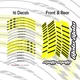 Yellow GP02 Vinyl Wheel Sticker Decal Kit For Yamaha FZ07 MT-07 18 19 20 21