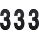 Factory Effex FX Number 3 - Black - 6" | 02-4453