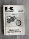 GENUINE KAWASAKI 2004 KX250F MOTORCYCLE SERVICE MANUAL 99924-1324-01