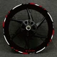 Decal Reflective Sticker Wheel Hub Rim Decorative For YAMAHA MT09 MT-09 17 inch