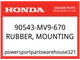 Honda OEM Part 90543-MV9-670 RUBBER, SETTING