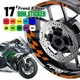 For Kawasaki Ninja 650R 2006-2022 19 20 21 22  6color Wheel Stickers Rim GP01