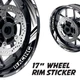 White 17 inch Wheel Sticker Decal AX2 For Kawasaki VULCAN S 650 EN650 15-20 19
