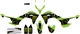 Dcor Monster Energy Graphic Complete Kit - White Motorcycle Dirt Bike 20-20-137