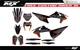Fit KTM XCW XCFW EXC EXCF 2020 to 2023 & 2019 to 2022 SX SXF XC XCF graphic kit