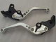 Yamaha MT01 (2004-2009), CNC levers short silver/black adjusters, R104/C777
