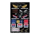 Honda Retro High Quality Adhesive Decal Sticker Sheet D'COR Visuals UV Proof