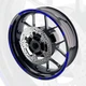 Blue 17'' Rim Wheel Sticker Decal Strip Tape W01B For Yamaha YZF-R7