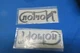 2 OEM Norton Commando Black  "  NORTON " Labels, # 06-4881  158 x 50mm UK Made