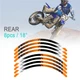 21" 18" A01B Stripe Dirt Bike Wheel Rim Stickers For Kawasaki KLX 300 21-23 22