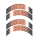 R02B For Kawasaki Ninja 250R EX250 1988-2012 Orange Rim Stripes Kit Sticker 11 1