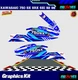 Graphics Kit Premium Fits KAWASAKI 750 sx Srx Sxi Jet Ski  Set Decals Stickers
