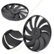 1x Fit 2007-2011 08 Kawasaki Ninja ZX6R ZX10R Engine Radiator Cooling Fan Black