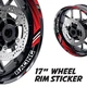 Red 17 inch Wheel Sticker Decal AX2 For Honda CB 919 Hornet 900 02-07 06 05 04