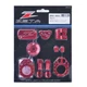 Zeta Billet Aluminum Dress Up Kit Red for Honda CRF450R 17-20