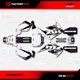 White & Purple Shift Racing Graphics Kit fits Honda Cr85 03-07 CR 85 Decal