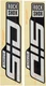 RockShox Decal Kit for SID 35 D1, Gloss Polar Foil for Gloss Black, Kit