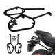 Black Side Bags Carrier Luggage Rack Cargo Carry For YAMAHA FZ07 MT-07 2018-2022