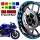 AA01 17 inch Wheel Rim Sticker Checkered For Honda CB400SF SUPER FOUR 2019-2020