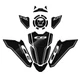 Carbon Look Triple Yoke Defender Sticker Tank Pad Decals For Honda CB650R 21-22