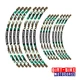 Camo Green Dirt Bike Wheel Rim Stickers For Suzuki DR-Z400S DRZ400S 00-21