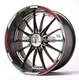 Panigale 1299 moto wheel stickers rim stripes Ducati 1199 899 V4 decals RED GREN