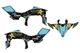Fits Yamaha YFZ 450R 450X 09-13 graphic decal kit stickers 450r 2009 to 2013