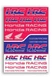 Factory Effex OEM Sticker Sheet Honda HRC 29-68334