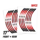 P05B For 1999-2020 Suzuki SV650 S Red Wheel Decal Sticker 19 18 17 16 15 14 13 1