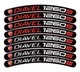 Motorcycle Stickers Decals for Ducati Diavel 1260 X8 Vinyl Laminated Red Silver